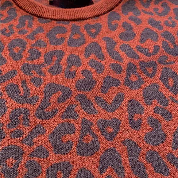 LOFT - Burgundy Leopard Sweater - Picture 5 of 12